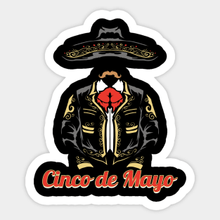 Cinco De Mayo Mexican Clothes Scheme Sticker